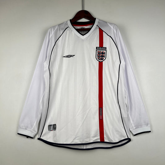 Retro Long sleeve England 2002 Home