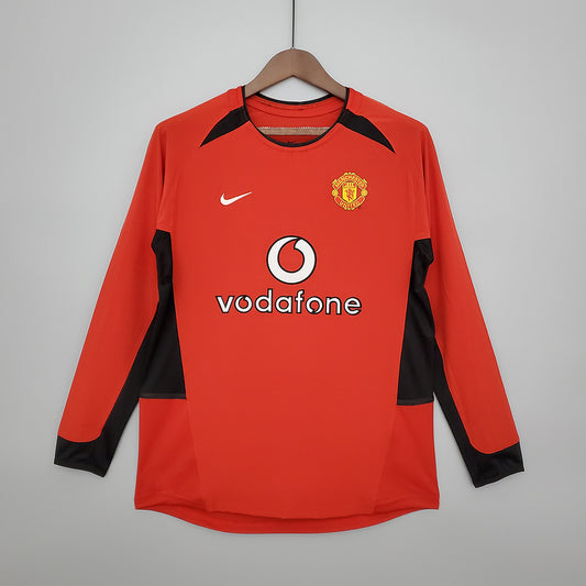 Retro Manchester United long sleeve 02/04 Home